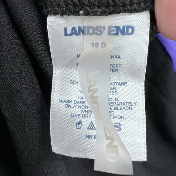 Lands End Athletic Bust Minimizer Cross Back One Piece Womens Bathing Suit - Picture 6 of 6